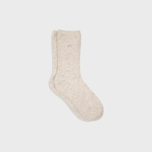 Wool Socks with Angora - Beige