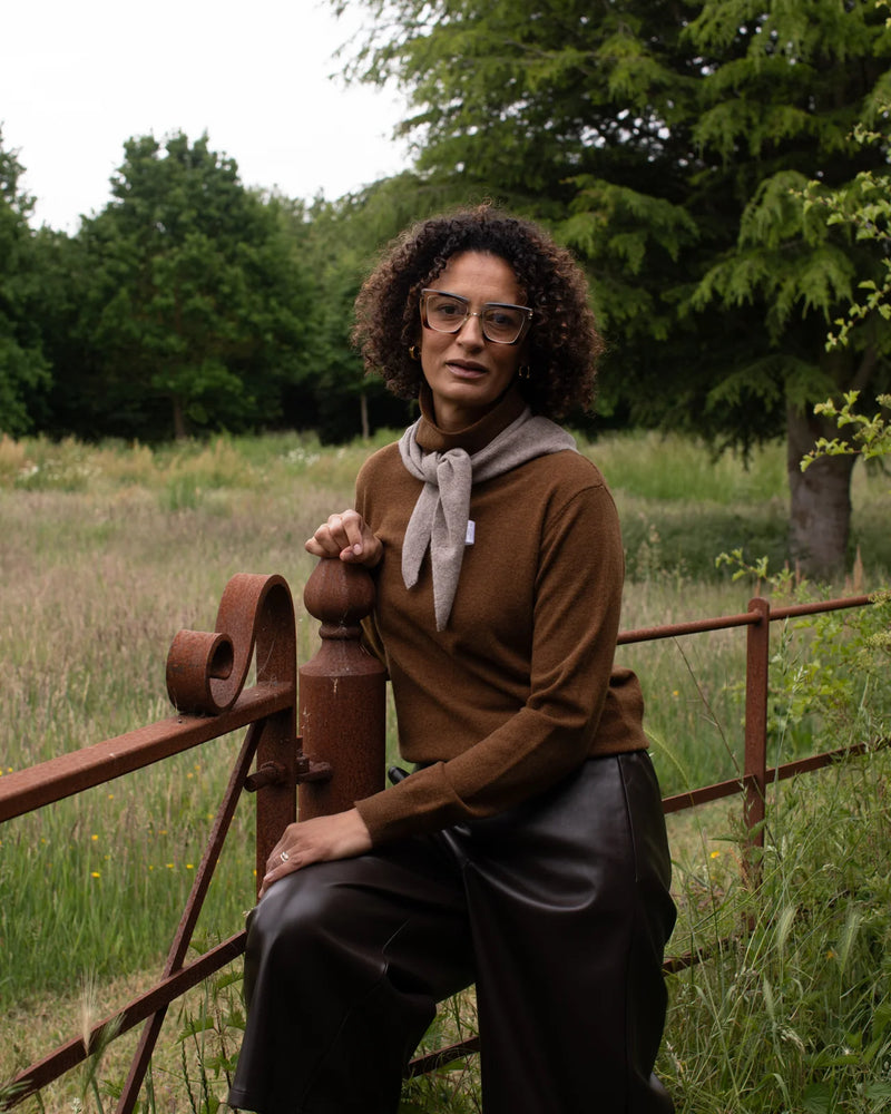Martha Roll Neck Jumper - Bracken
