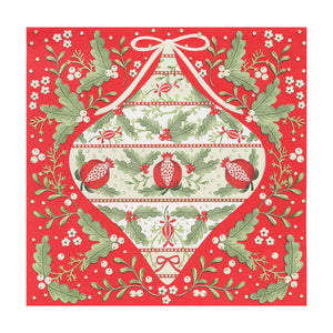 Folklore Red Napkins - Red - 21 Pack