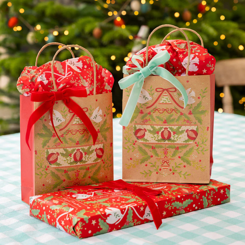 Folklore Christmas Tissue Paper - 4 Sheets