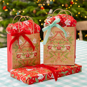 Folklore Christmas Tissue Paper - 4 Sheets