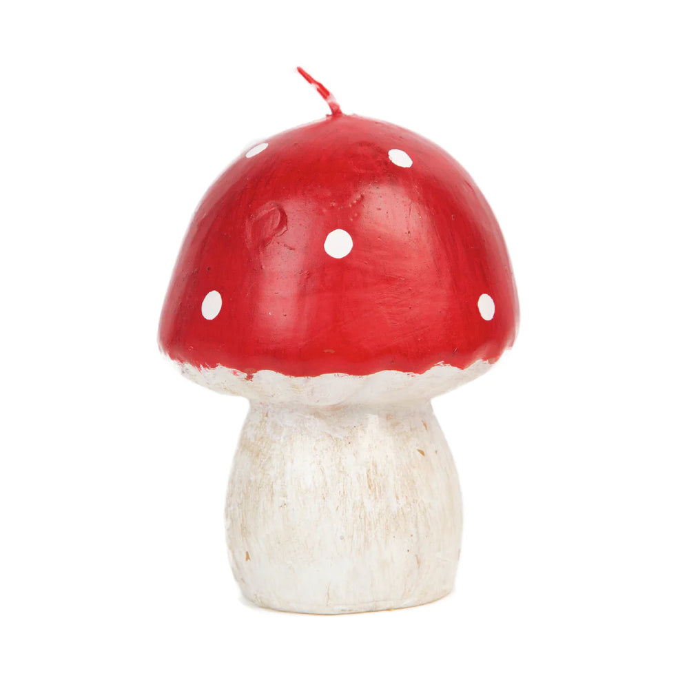 Midnight Forest Red Mushroom Candle - Large