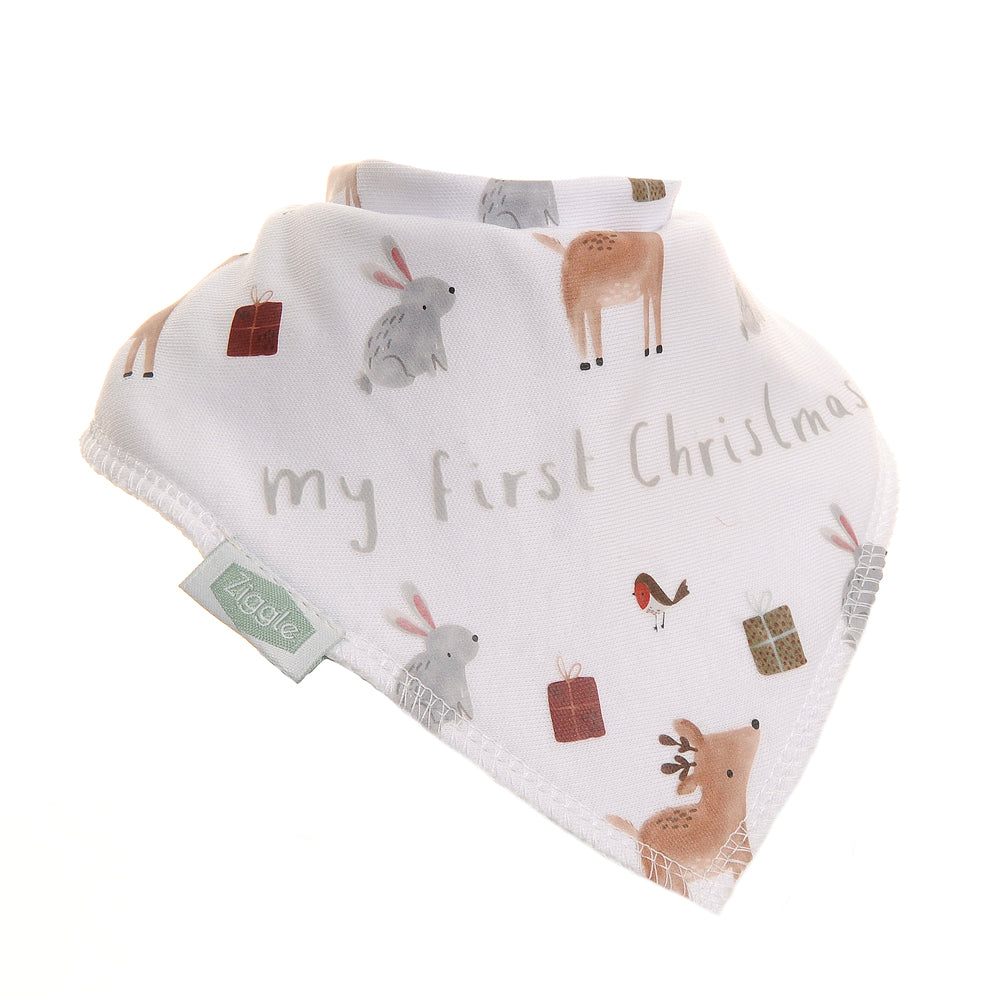 Baby Bib - Winter Animals My First Christmas