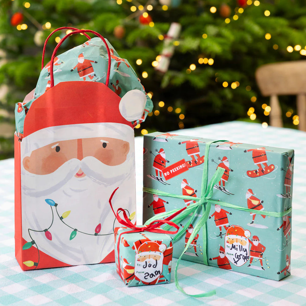 Fun Guy Santa Gift Bag - Pack of 8