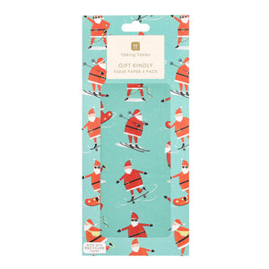Fun Guy Santa Christmas Tissue Paper - 4 Sheets