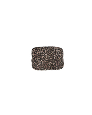 Shireen Quilted Make-Up Bag/ Toilet Bag/ Clutch - Leopard