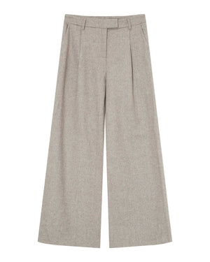 Times Wool Blend Trousers - Greige