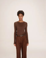 Toni Long-Sleeved T-Shirt - Chocolate