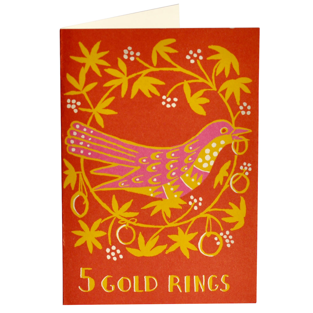 Five Gold Rings - Christmas Card
