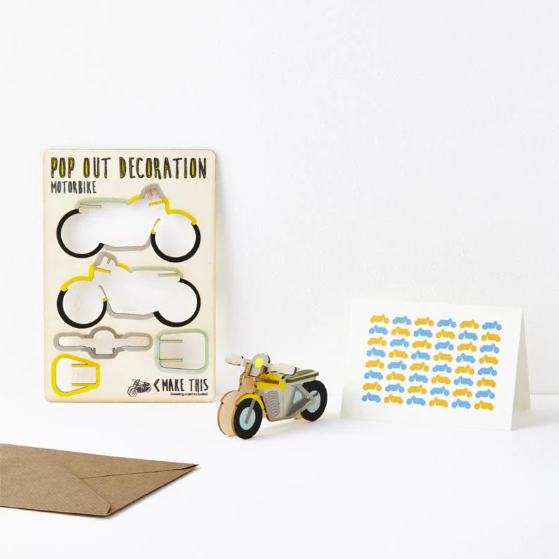 Motorbike Pop-Out Card