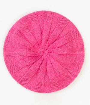 Bowden Colourblock Rib Beret - Bubblegum