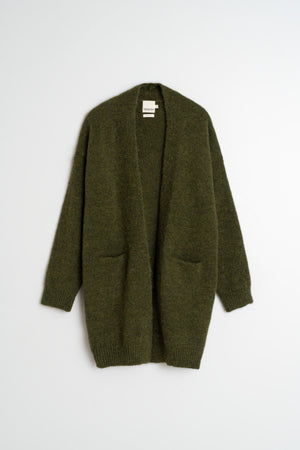 Long Mohair Jacket - Khaki
