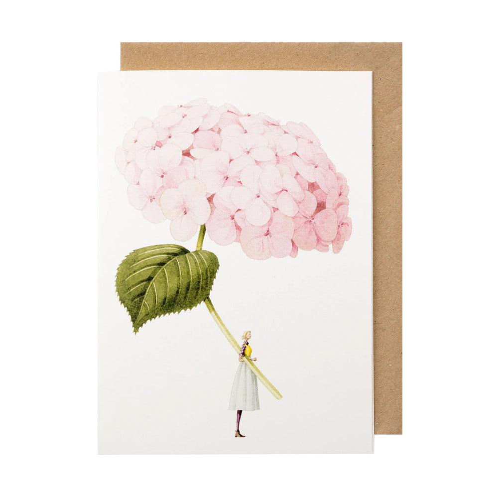 Pink Hydrangea (pale) Card