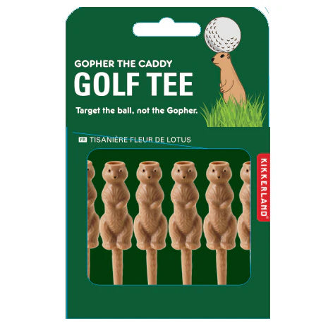 Gopher the Caddy Golf Tees - Pack of 6