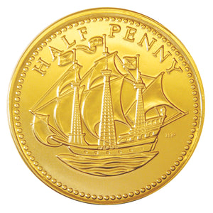 Chocolate Queen Victoria Half Penny - Extra Large