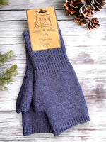 Fingerless Gloves- Blue