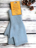 Fingerless Gloves - Cornflower