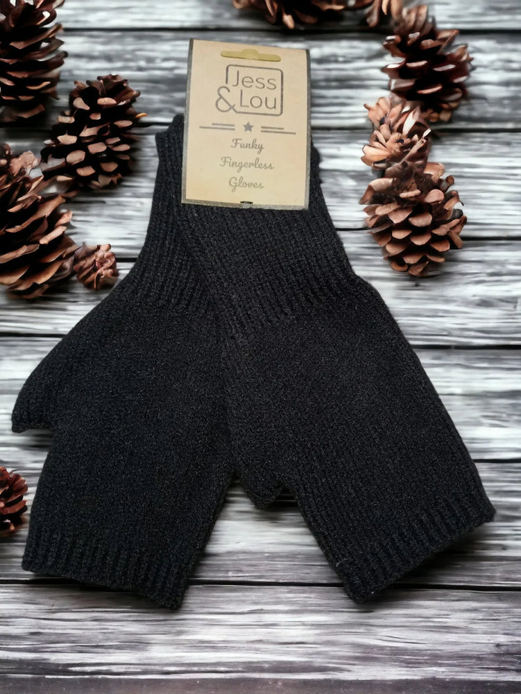 Fingerless Gloves - Black