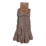 Cable Knit Gloves - Oatmeal