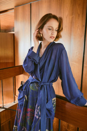 Parsley Seed Gown - Navy