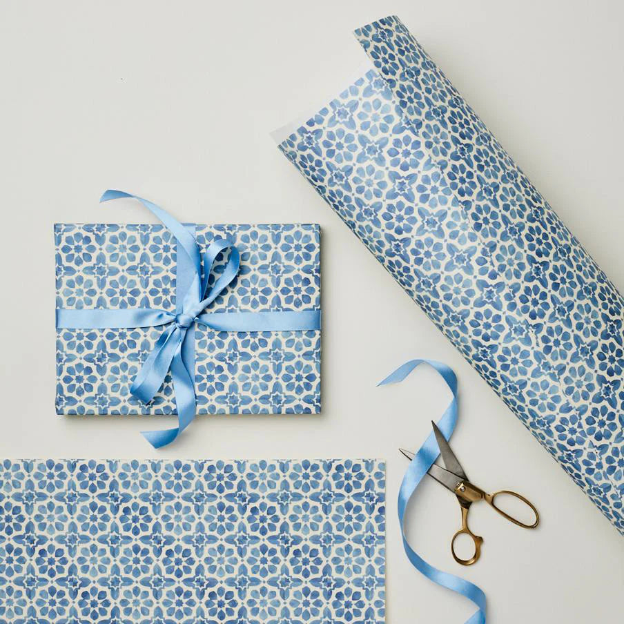 Blue Tides Wrapping Paper