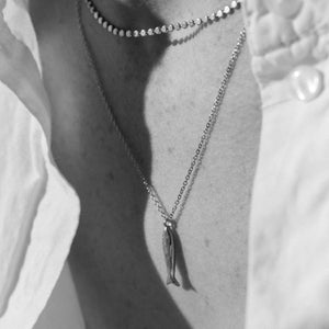 Silver Minnow Necklace