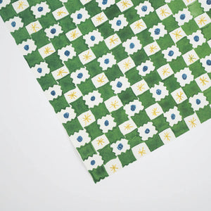 Green Chequerboard Gift Wrap