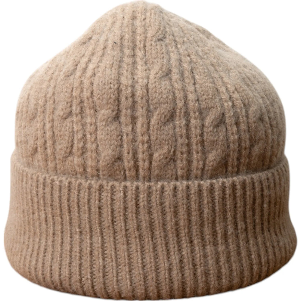 Oatmeal Cable Unisex Beanie