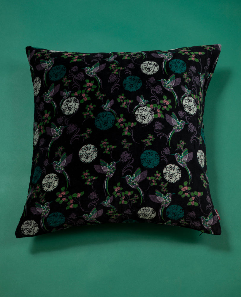 Velvet Cushion - Square - Sintra Black (HOU007)