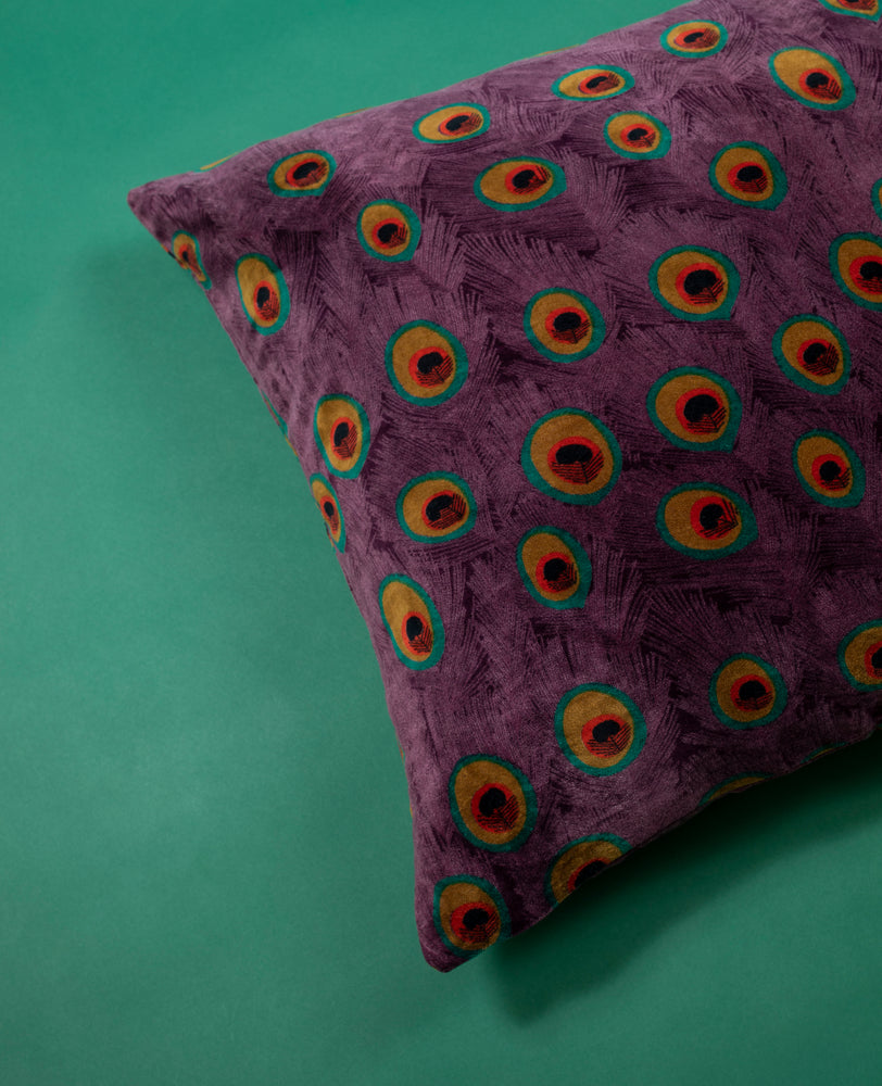 Velvet Cushion - Square - Peacock Fig (HOU008)