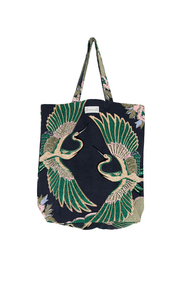 Crane Canvas Bag - Emerald