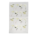 Tea Towel - Green Flowers