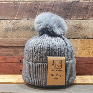 Charcoal Cable Unisex Bobble Hat (Copy)