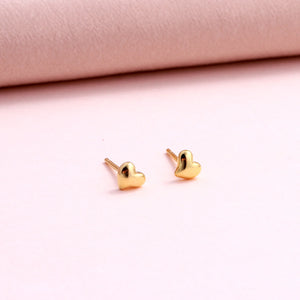 'You're The Best' Heart Earrings - Gold