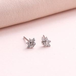 'You're Pawsome' Dog Earrings - Silver