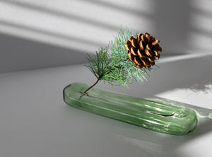 Lilo Glass Incense Holder - Green
