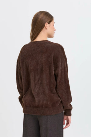 Brula Knitted Cardigan - Coffee Bean