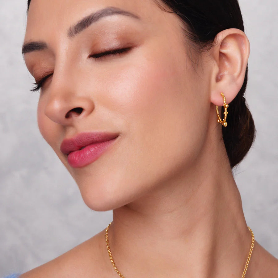 Allegra Hoop Earrings in Gold