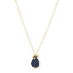 Willow Gold Necklace - Lapis Lazuli