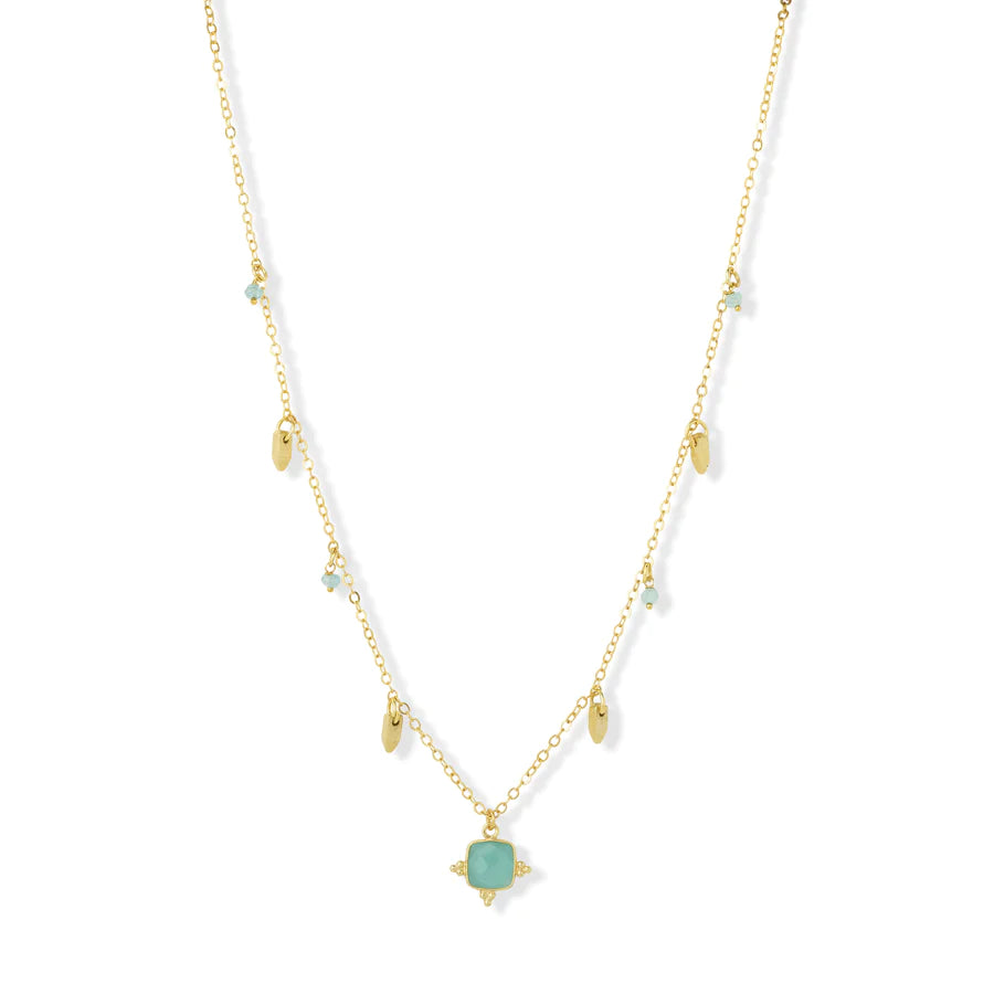 Asia Necklace - Aqua Chalcedony