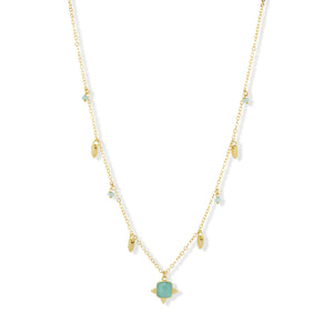 Asia Necklace - Aqua Chalcedony