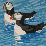 Puffins Greetings Card