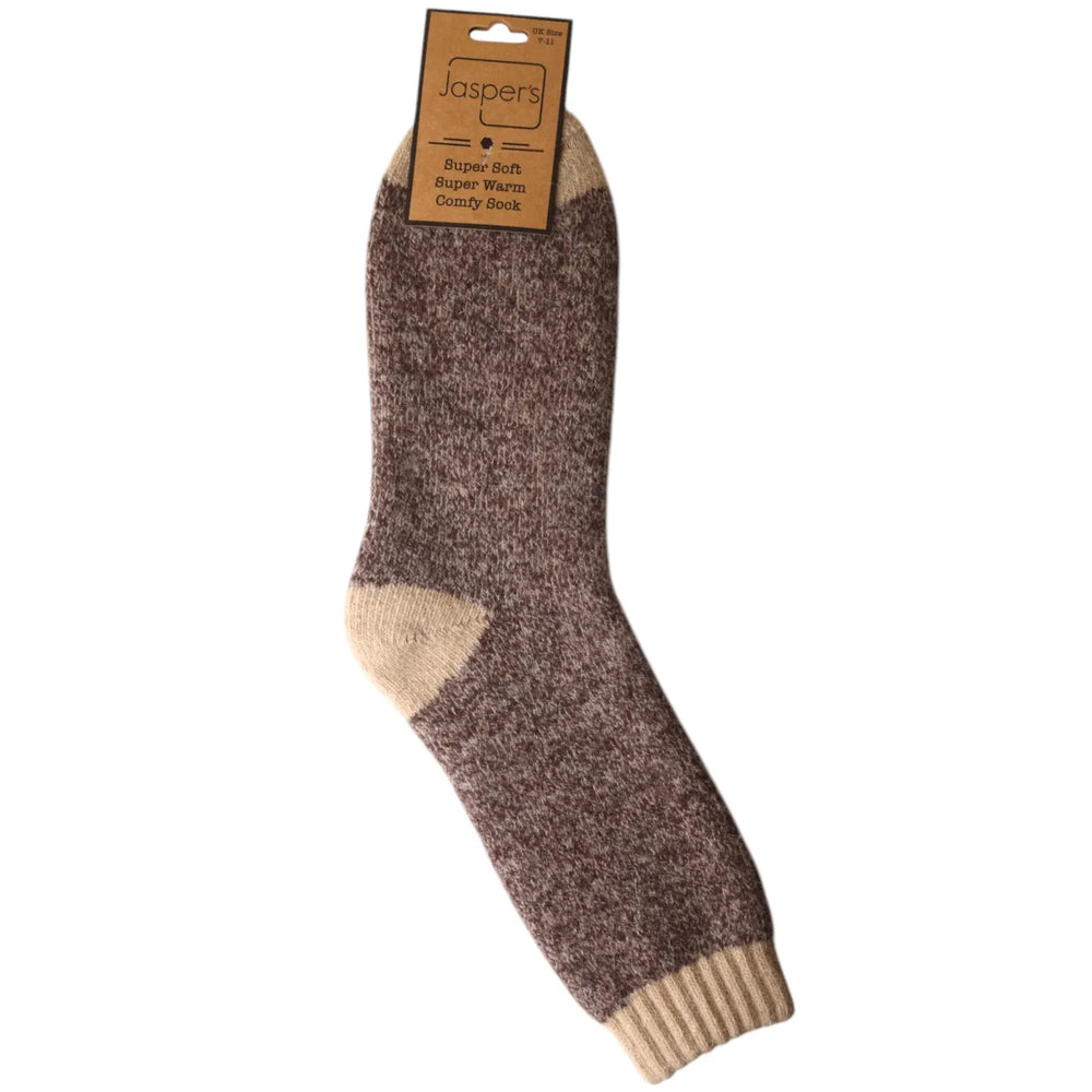 Men's Super Soft Marl Socks - Cappuccino