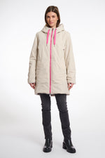 Javin Reversible Hooded Coat with Faux Fur Lining - Birch