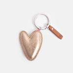 Rose Gold Heart Keyring