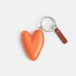 Orange Heart Keyring