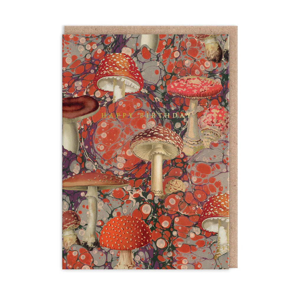 Marble Funghi Greeting Card