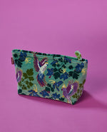 XL Airport Washbag -  Velours Ancolie New Green