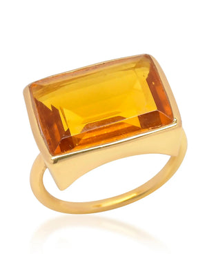 Lenny Ring, Citrine - Medium