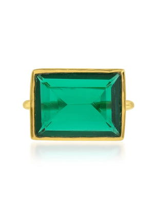 Lenny Ring, Emerald - Medium